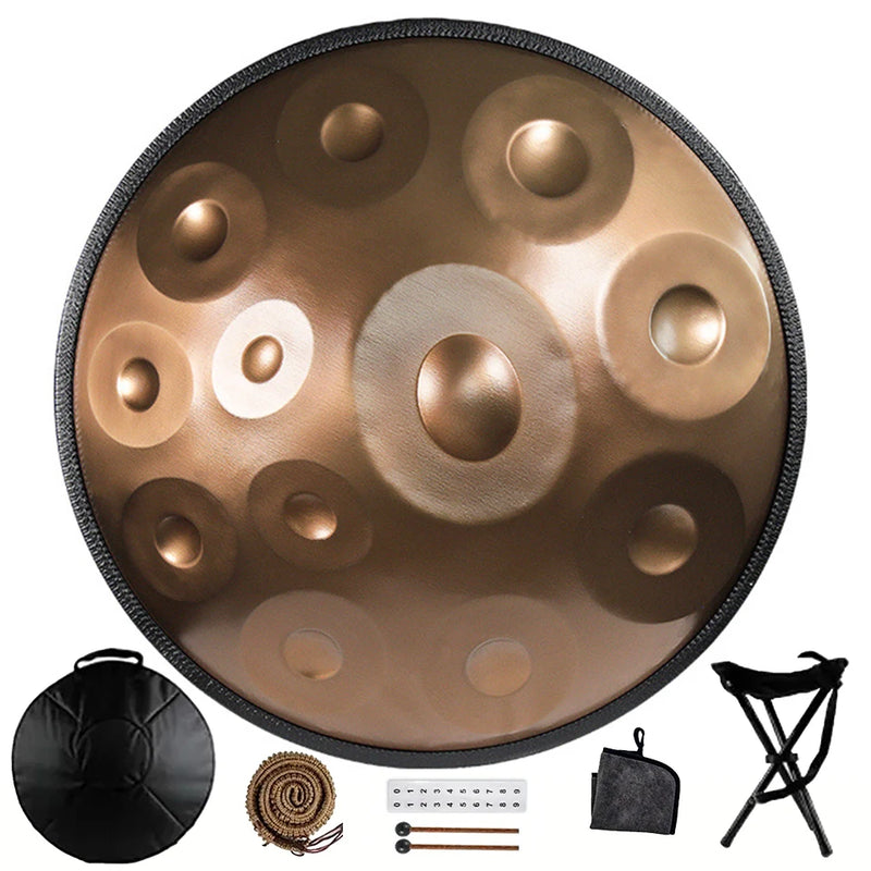 Handpan Ré mineur · Résonance · 17 notes / 440 Hz