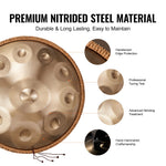 Handpan Ré mineur · Essentiel · 12 notes