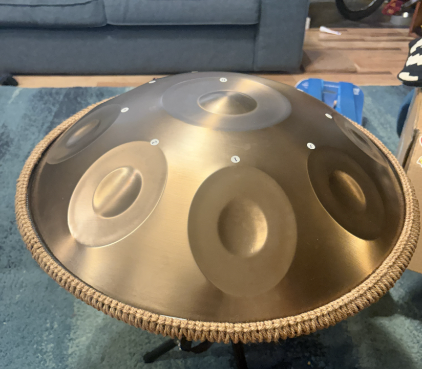 Photo d’un handpan transmise avec les avis, vue 2